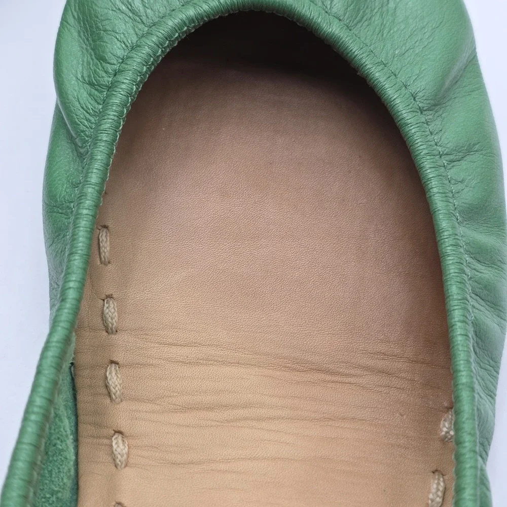 Tieks By Gavrieli Ballet Flats US 9 Clover Green Foldable Chic Comfortable